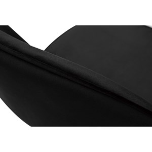 Tabouret de bar en velours noir et métal h69 cm bellerose