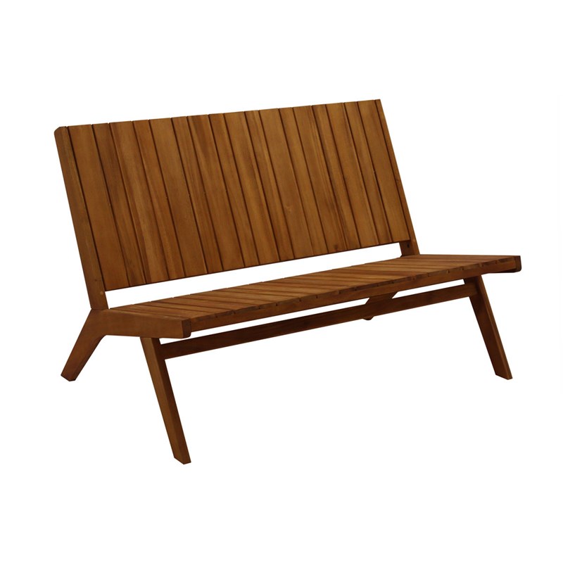 Miliboo - Banc de jardin en bois massif 2 places l116 cm tidak