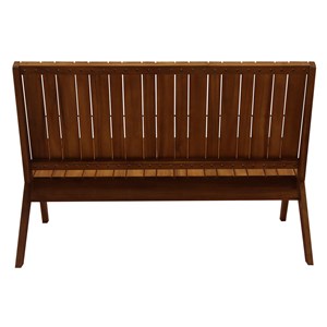 Banc de jardin en bois massif 2 places l116 cm tidak