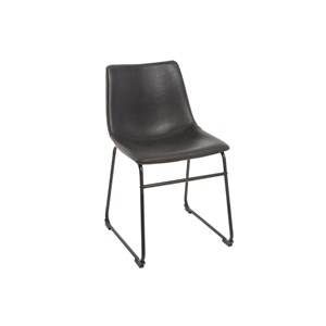Chaises industrielles noires (lot de 2) new rock