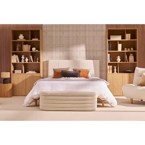 Bibliothèque finition bois clair chêne l92 cm nagano