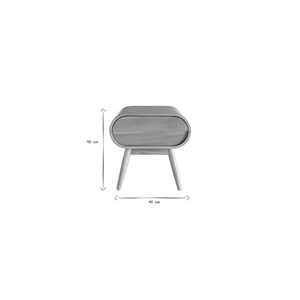 Table de chevet avec tiroir  bois clair (lot de 2) bjorg
