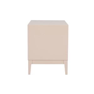 Tables de chevet rose et métal doré avec rangements (lot de 2) giana