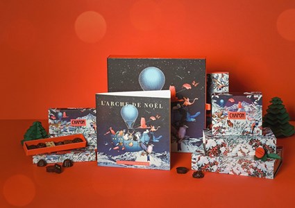 Calendrier de l'avent chapon chocolat arche de noël et son conte offert