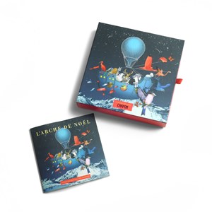 Calendrier de l'avent chapon chocolat arche de noël et son conte offert