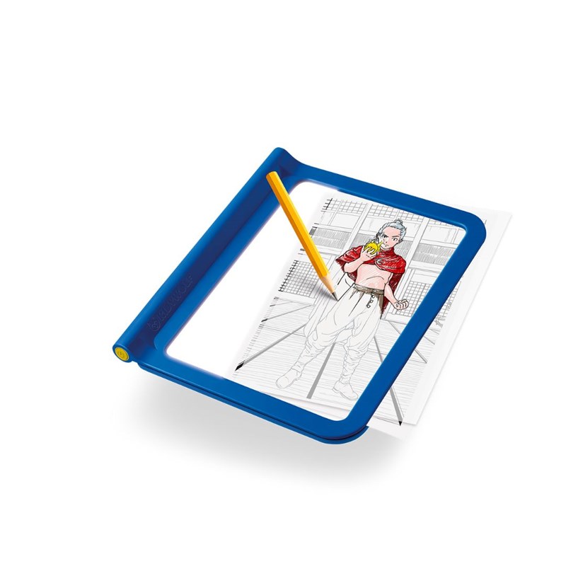 K-draw-pro tablette lumineuse nomade bleu manga