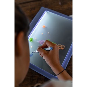 K-draw-pro tablette lumineuse nomade bleu manga