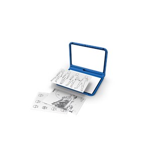 K-draw-pro tablette lumineuse nomade bleu manga