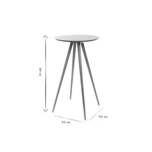 Table de bar ronde bois l60 cm nordeco