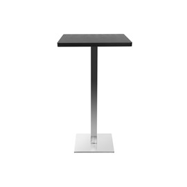 Table de bar carrée noire l60 cm jory