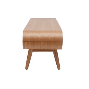 Meuble tv en bois clair 2 tiroirs l150 cm baltik