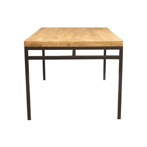 Table à manger bois manguier massif et métal l160 cm ypster