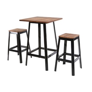 Table de bar noire l70 cm jones