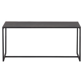 Table basse rectangulaire métal noir l100 cm karl