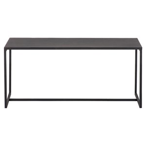 Table basse rectangulaire métal noir l100 cm karl
