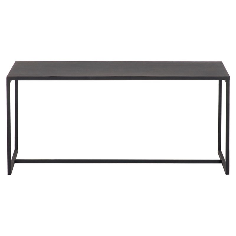 Miliboo - Table basse rectangulaire métal noir l100 cm karl