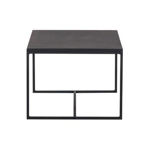 Table basse rectangulaire métal noir l100 cm karl