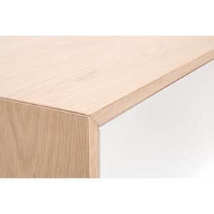 Buffet haut bois et blanc  4 portes l110 cm sid