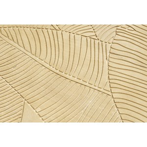 Table basse ronde gravée bois manguier massif et métal noir d80 cm vibes