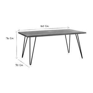 Table à manger en bois manguier massif l160 cm vibes