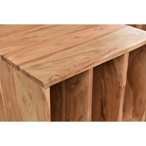 Meuble de rangement vinyles en bois massif l65 cm virgile
