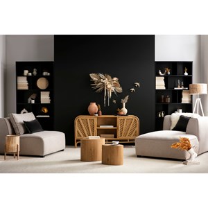 Buffet  en rotin 2 portes l150 cm galon