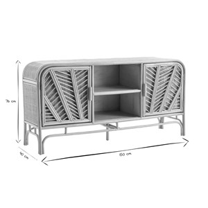Buffet  en rotin 2 portes l150 cm galon
