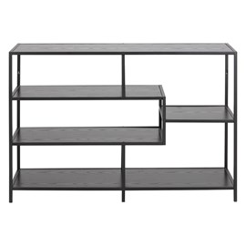 Console ouverte noire l114 cm tresca