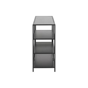 Console ouverte noire l114 cm tresca