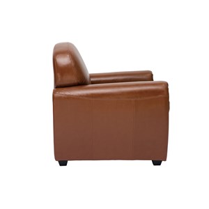 Fauteuil  cuir marron club