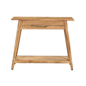 Console naturelle avec tiroir en bois massif l90 cm franklin