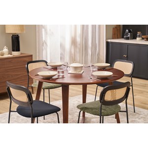 Table ronde en bois massif l115 cm bandol