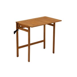 Table de balcon pliante en bois massif l80 cm carmen