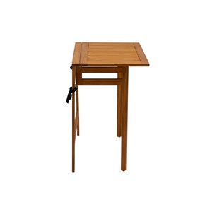 Table de balcon pliante en bois massif l80 cm carmen