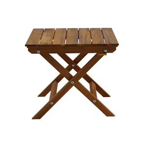 Table basse de jardin pliante en bois massif l40 cm itza