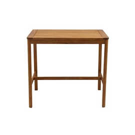 Table de bar de jardin rectangulaire en bois massif l120 cm akis