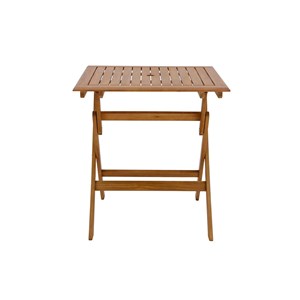 Table de jardin carrée pliante en bois massif l70 cm fuego