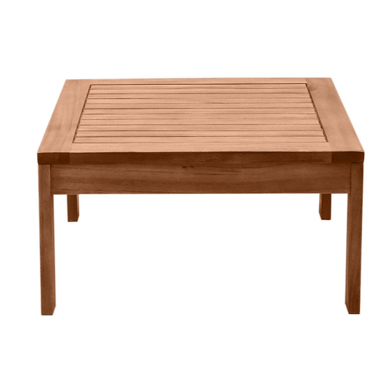 Miliboo - Table basse de jardin carré en bois massif l60 cm salvador