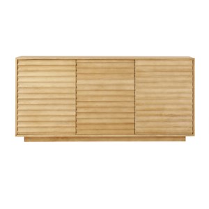 Buffet en bois manguier massif 3 portes l160 cm matcha