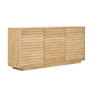 Buffet en bois manguier massif 3 portes l160 cm matcha