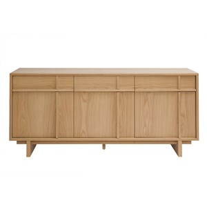 Buffet en bois clair chêne l160 cm zao