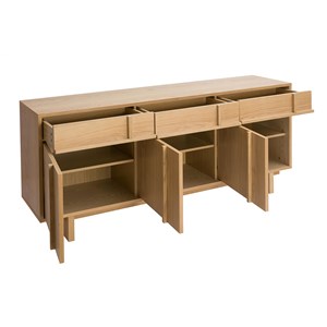 Buffet en bois clair chêne l160 cm zao