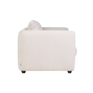 Canapé convertible 3 places en tissu effet velours beige harlo