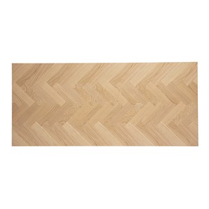 Table à manger rectangulaire finition bois chêne et métal noir l200 cm magda