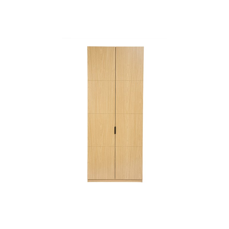 Armoire dressing avec penderie finition bois chêne l90 cm garence