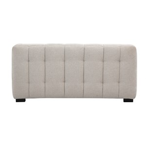 Canapé 2 places en tissu effet velours texturé beige corto