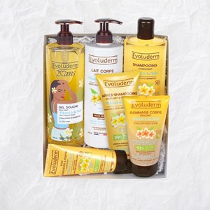 Evoluderm - coffret corps et cheveux monoï à la folie - box spring