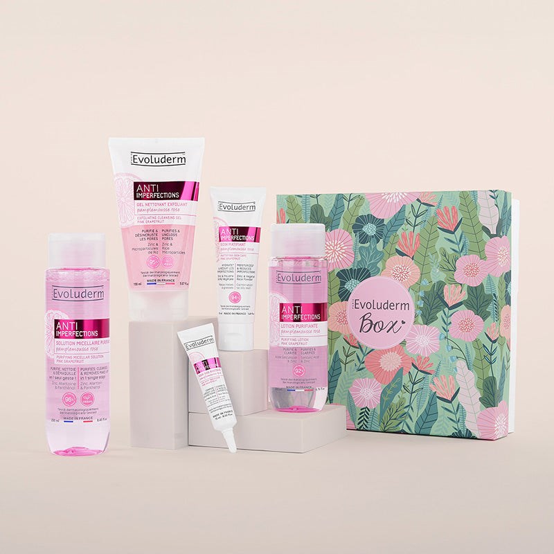 Evoluderm - coffret peau zéro défaut anti-imperfections - box jungle