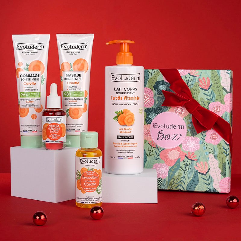 Evoluderm - coffret visage et corps carotte - box jungle