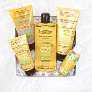 Evoluderm - coffret idyllique corps et cheveux monoï à la folie - box jungle